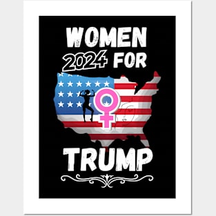 Women For Donald Trump 2024 Posters and Art